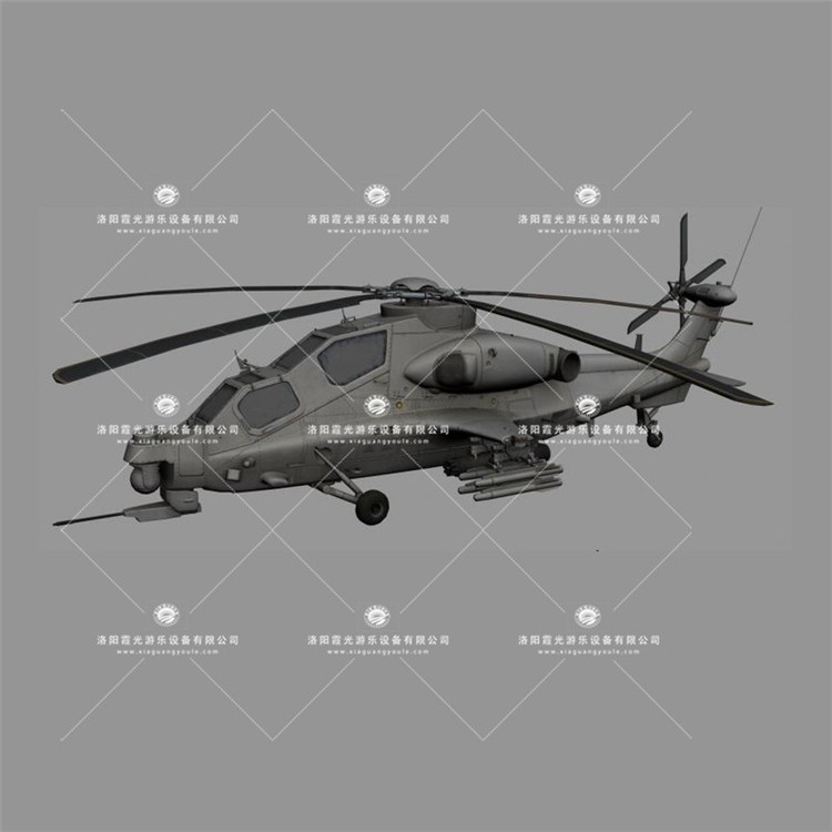 洛龙武装直升机3D模型